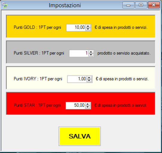 IFCS Tessere Fidelity IFCS Tessere Fidelity